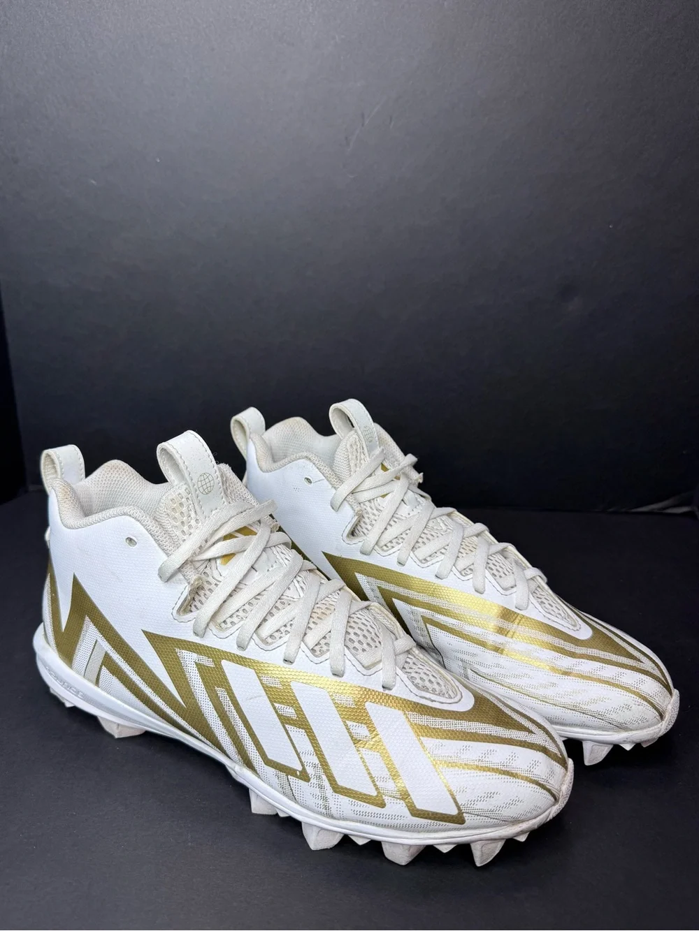 adidas Freak Spark MD 23 Inline Football Cleats Men’s Size 9 White Gold HP7711